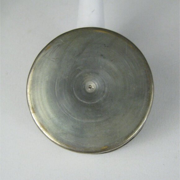 Vintage Hand Painted Asian Trinket Box Mirror Top Mother Of Pearl Silver Plated - Picture 4 of 15